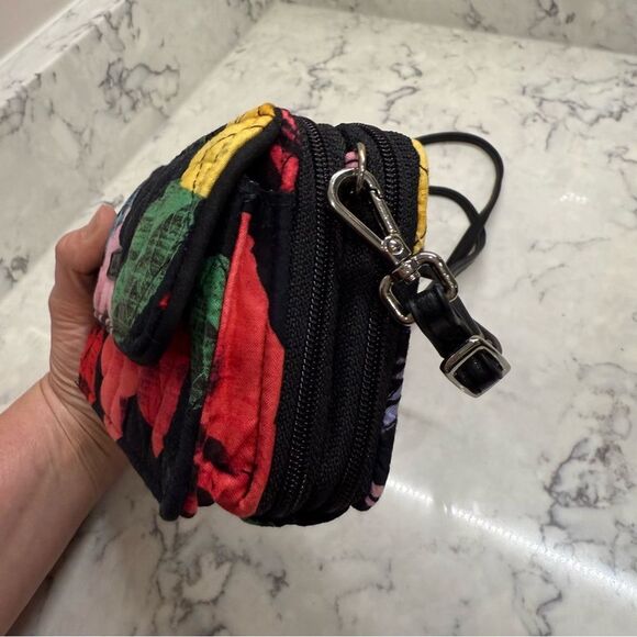 Vera Bradley mini Vivian crossbody RFID Colorful Floral Women's Bag - Picture 4 of 10